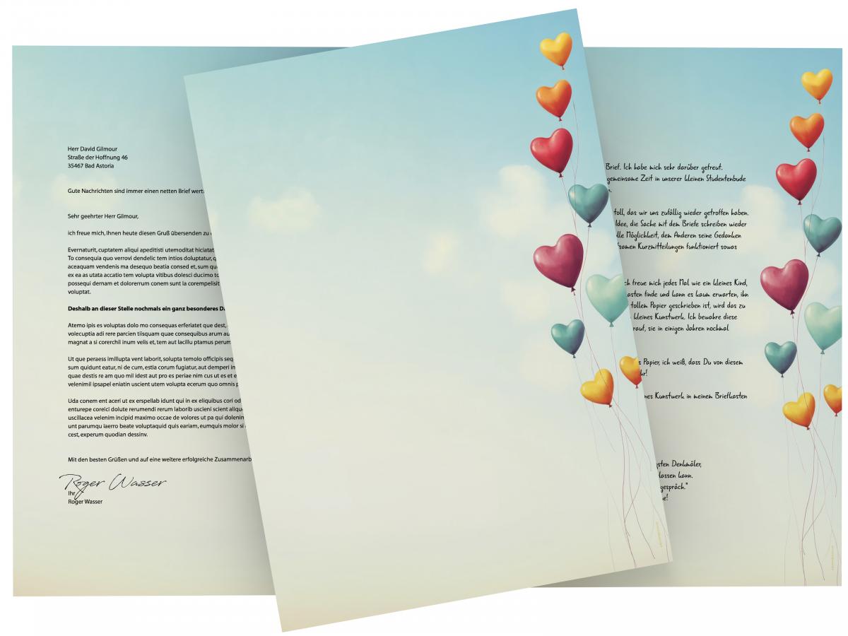 Stationery Love is in the air Writing paper